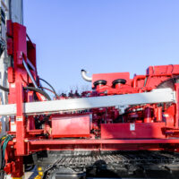 Schramm T455GT t450 series reverse circulation mineral exploration drill outside.