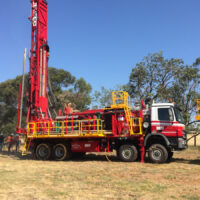 Schramm T685i truck mounted hydraulic drilling rig
