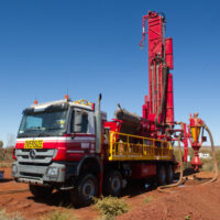 Schramm T685i truck mounted Electric over hydraulic drilling rig