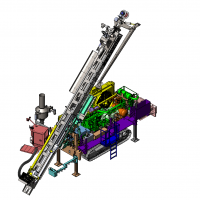 Draft of of T450FNX T450 series drill rig.