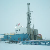 Schramm Rig surrounded by snow in Canada.